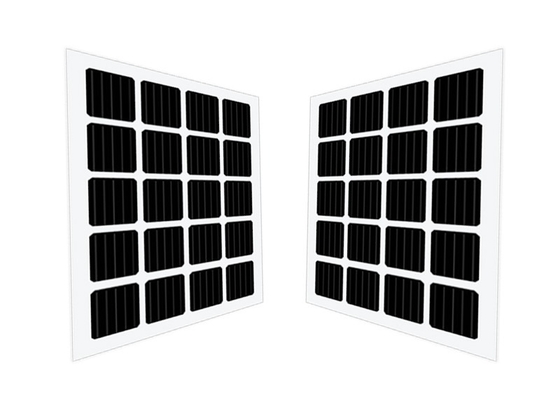 Monocrystalline Bifacial стекло чистки собственной личности панелей солнечных батарей BIPV покрытое для крыши