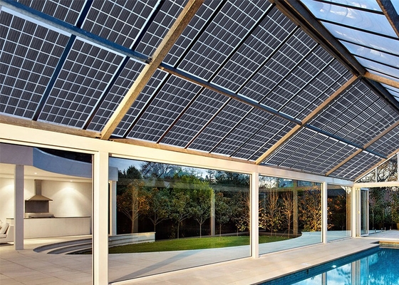 Панель солнечных батарей прозрачного Monocrystalline PV модуля Rixin Bifacial для крыши
