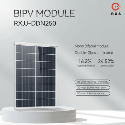 Прозрачные высокоэффективные солнечные панели Rixin BIPV Mono 200w 250w Solar Module