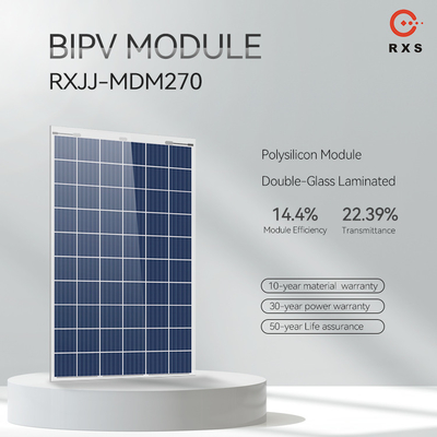 Панели солнечных батарей более высокой мощности BIPV классифицируют фотоэлемент поликристаллического кремния a
